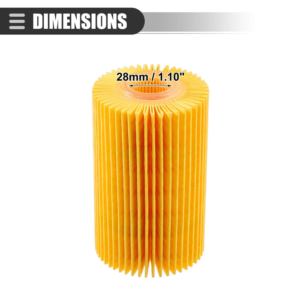 Set of 3 Engine Oil Filters for Toyota Land Cruiser (2008–2021) No. 0415238020