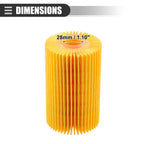 Set of 3 Engine Oil Filters for Toyota Land Cruiser (2008–2021) No. 0415238020