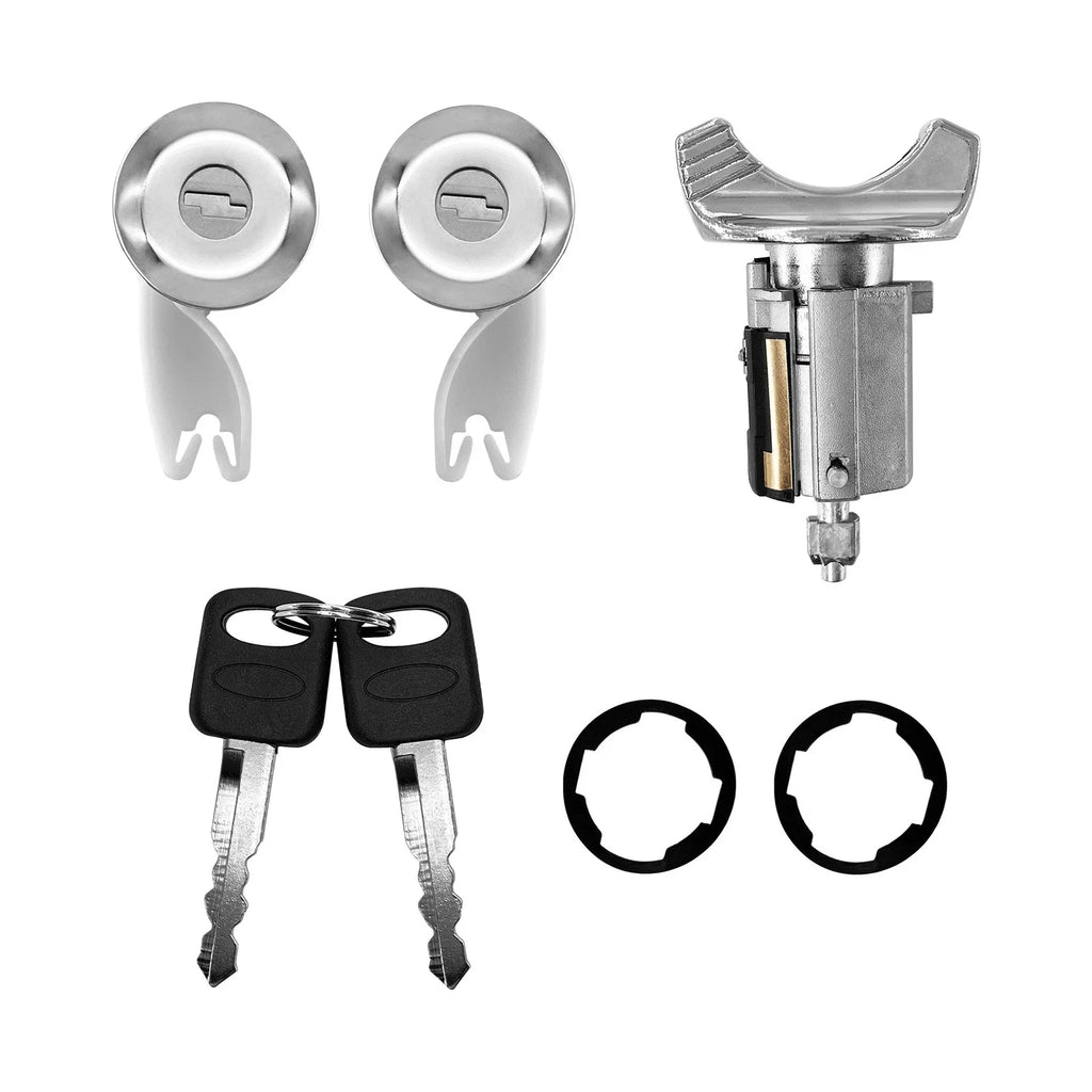 Ignition Switch & Door Lock Cylinder Set for Ford F150 F250 F350 Ranger (1990–1995)
