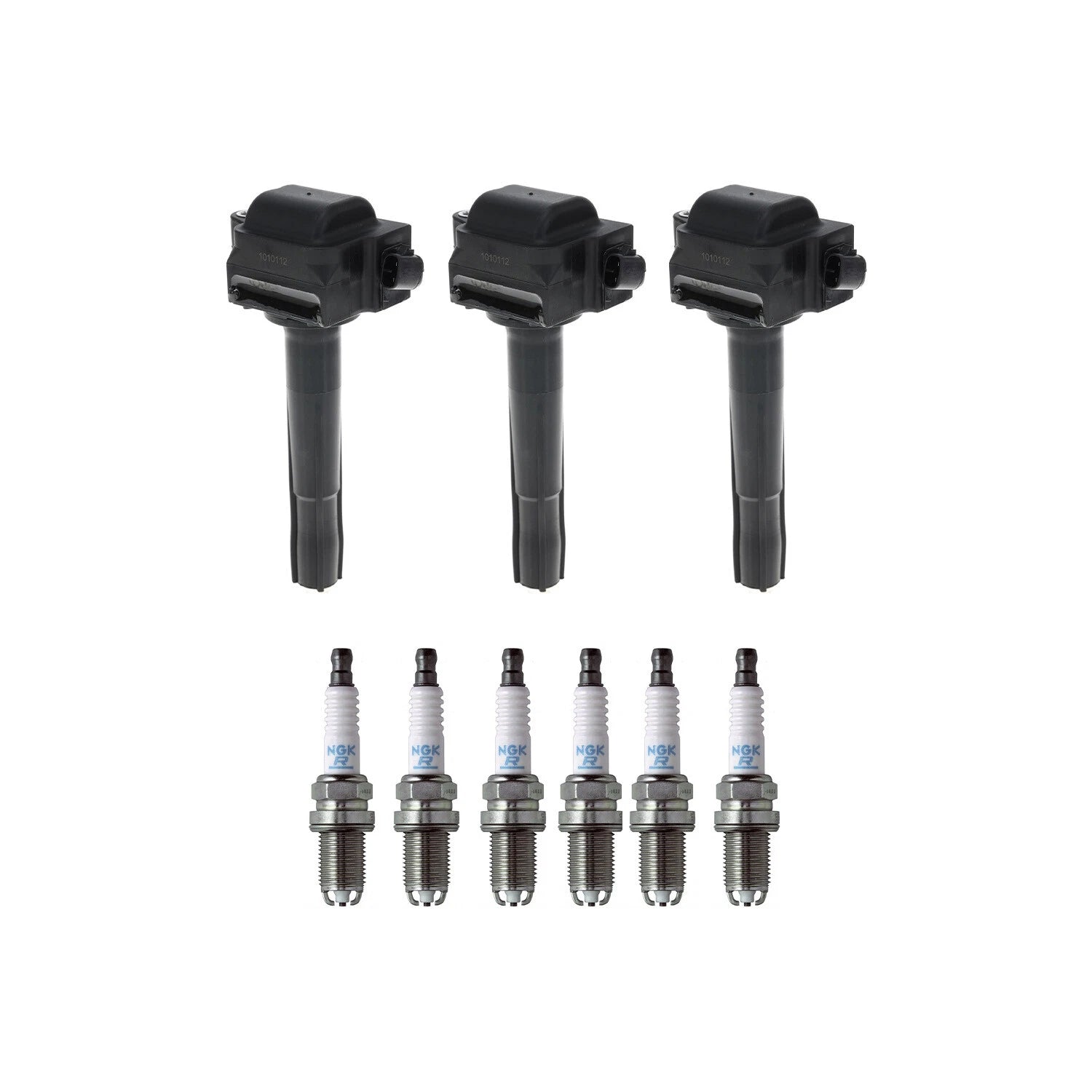 Set of 3 Ignition Coils & 6 NGK Spark Plugs for Lexus ES300 (1992–2003)