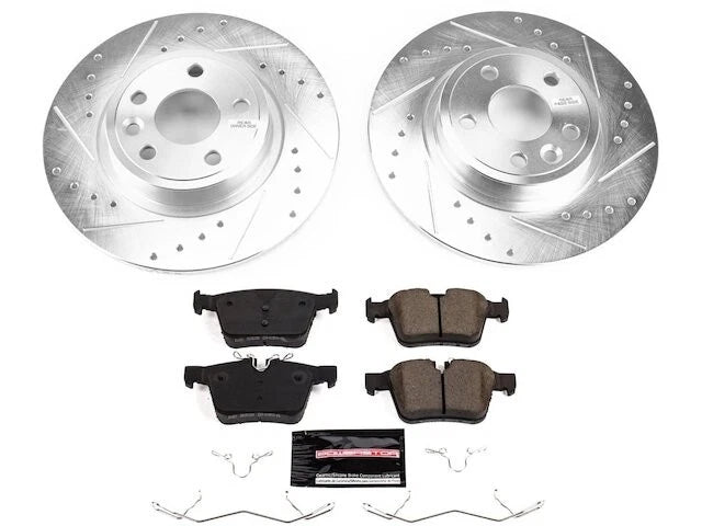 Rear Brake Pad and Rotor Kit for Jaguar E-Pace (2018–2019) WP322DK