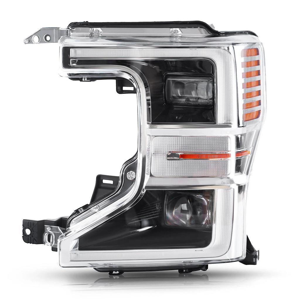 Full LED Headlight for Ford F-250 F-350 Super Duty (2020–2022) Chrome Driver Left