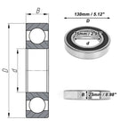 Deep Groove Ball Bearing 6215DDU for Scooter Skateboard (P0 75x130x25mm)