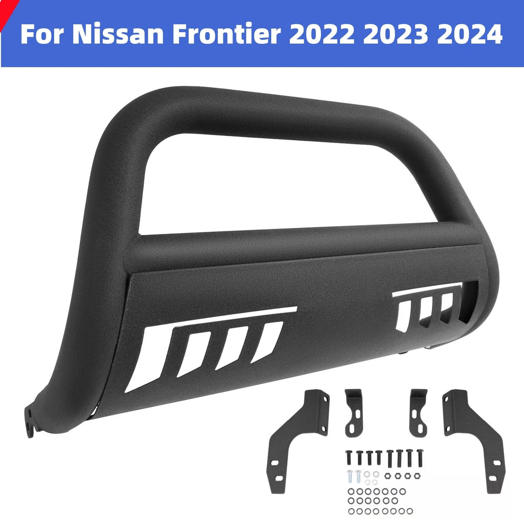 3" Bull Bar Front Bumper Grille Guard for Nissan Frontier Pickup (2022–2024)