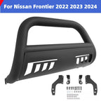 3" Bull Bar Front Bumper Grille Guard for Nissan Frontier Pickup (2022–2024)