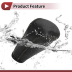 Gear Shift Knob Cover for Honda Accord (2008–2012) Pebbled Black Grey Faux Leather
