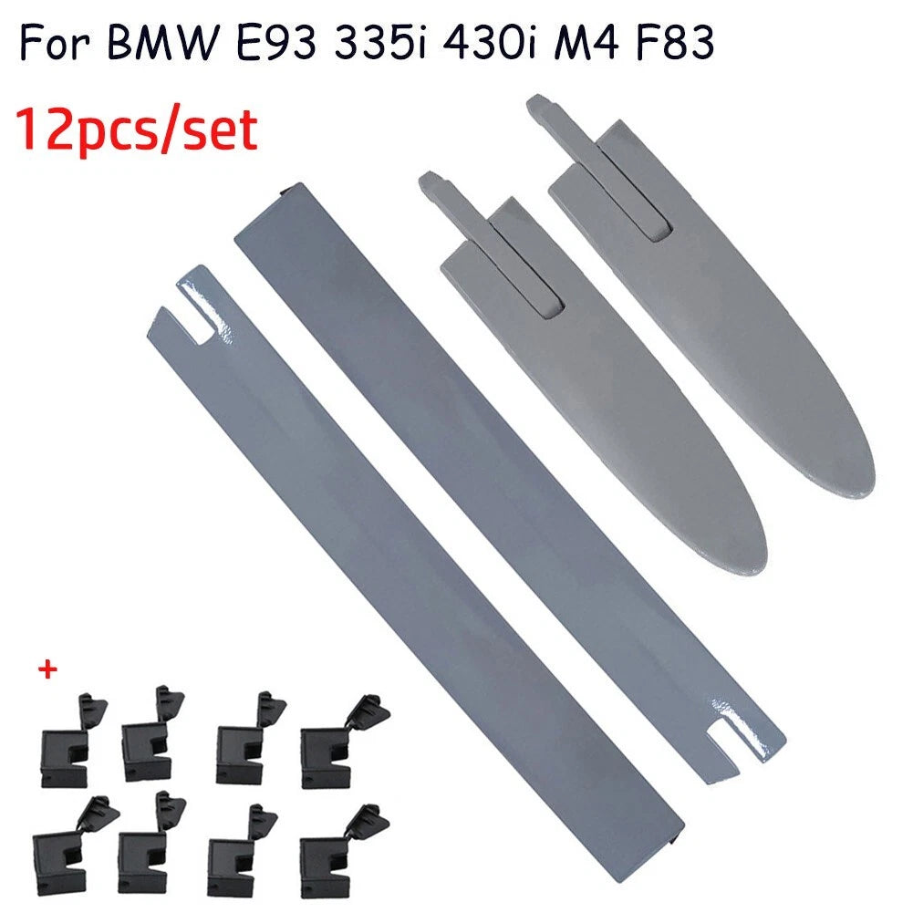 Set of 8 Roof Top Hinge Covers for E93 Convertible (2007–2013)