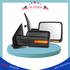 Set of 2 Power Heated LED Signal Side Mirrors for Ford F-150 (2007–2014)