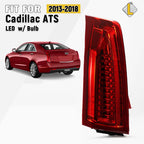 LED Tail Light for Cadillac ATS (2013–2018) w/ Bulb Brake Lamp Driver Left