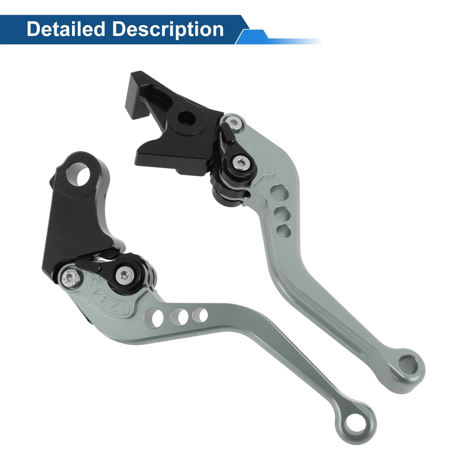 Adjustable Short Brake Clutch Levers for Honda CB599/CB600 (2002–2007) Titanium Tone