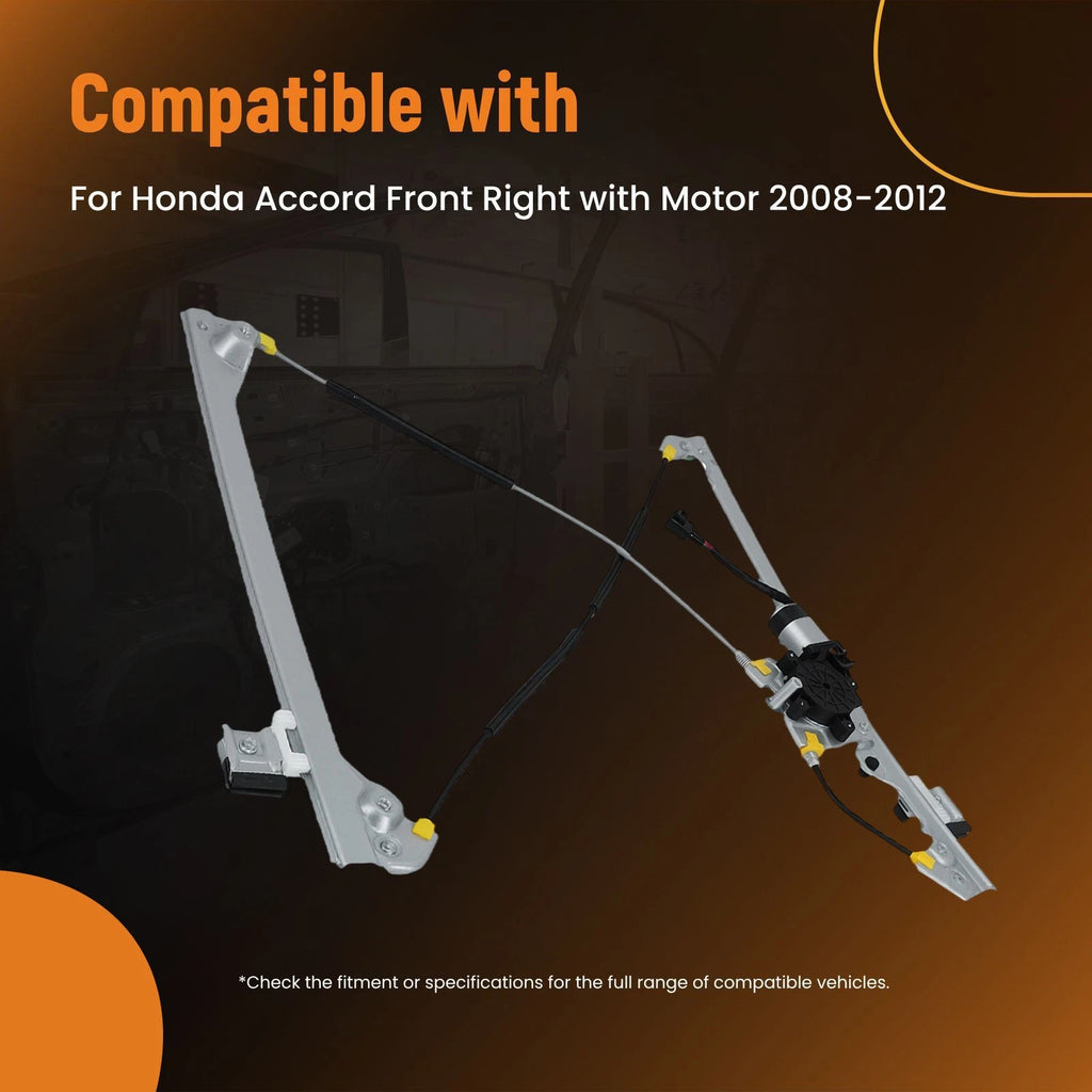 Front Right Power Window Regulator & Motor for Honda Accord (2008-2012)