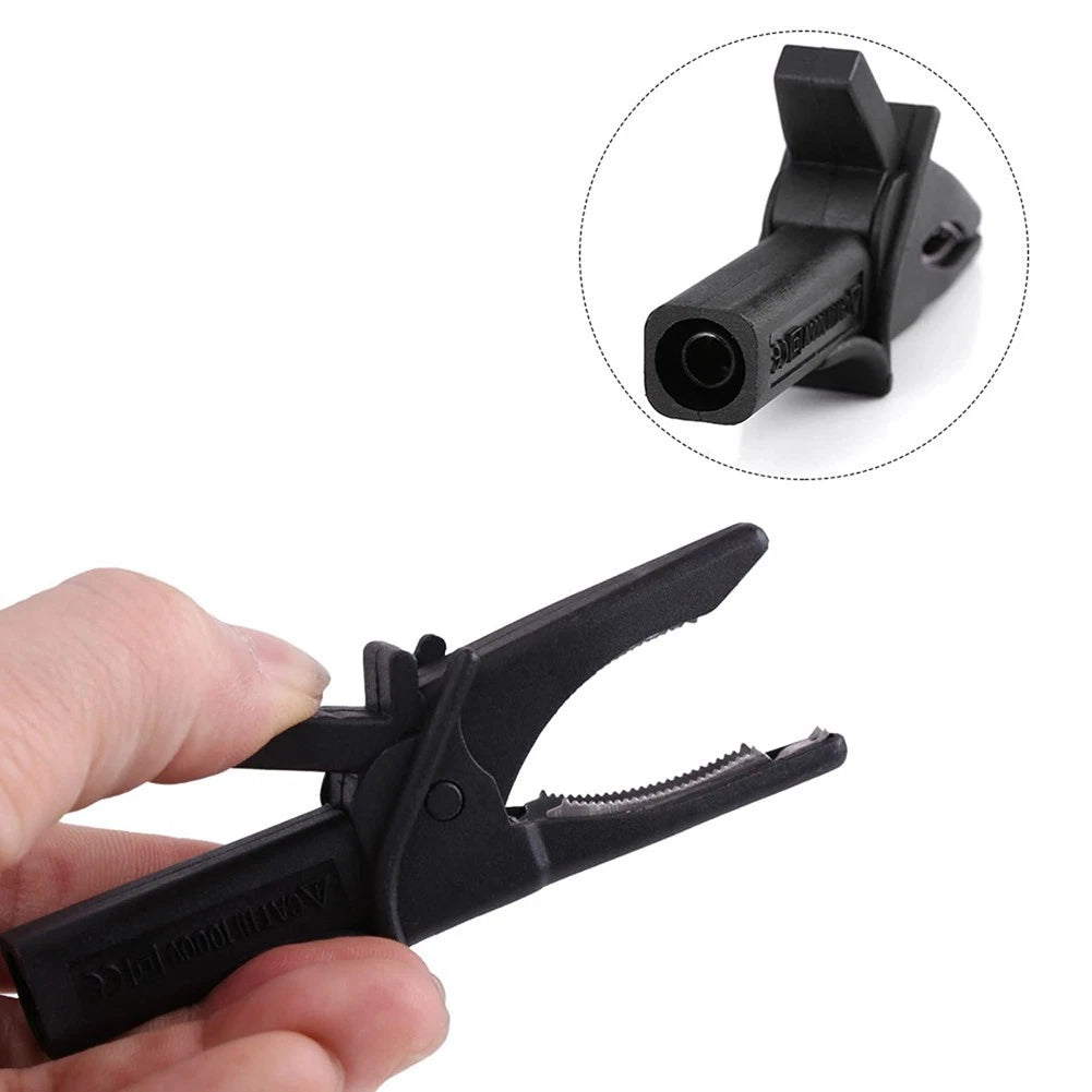 2pcs Insulated Crocodile Clips for Oscilloscope Testing