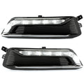 Clear LED DRL Fog Lights Set for Chevy Impala (2014–2020) + Wiring + Switch
