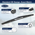 Set of 2 Rear Windshield Wiper Blade Arms for Toyota C-HR IZOA (2018–2020)