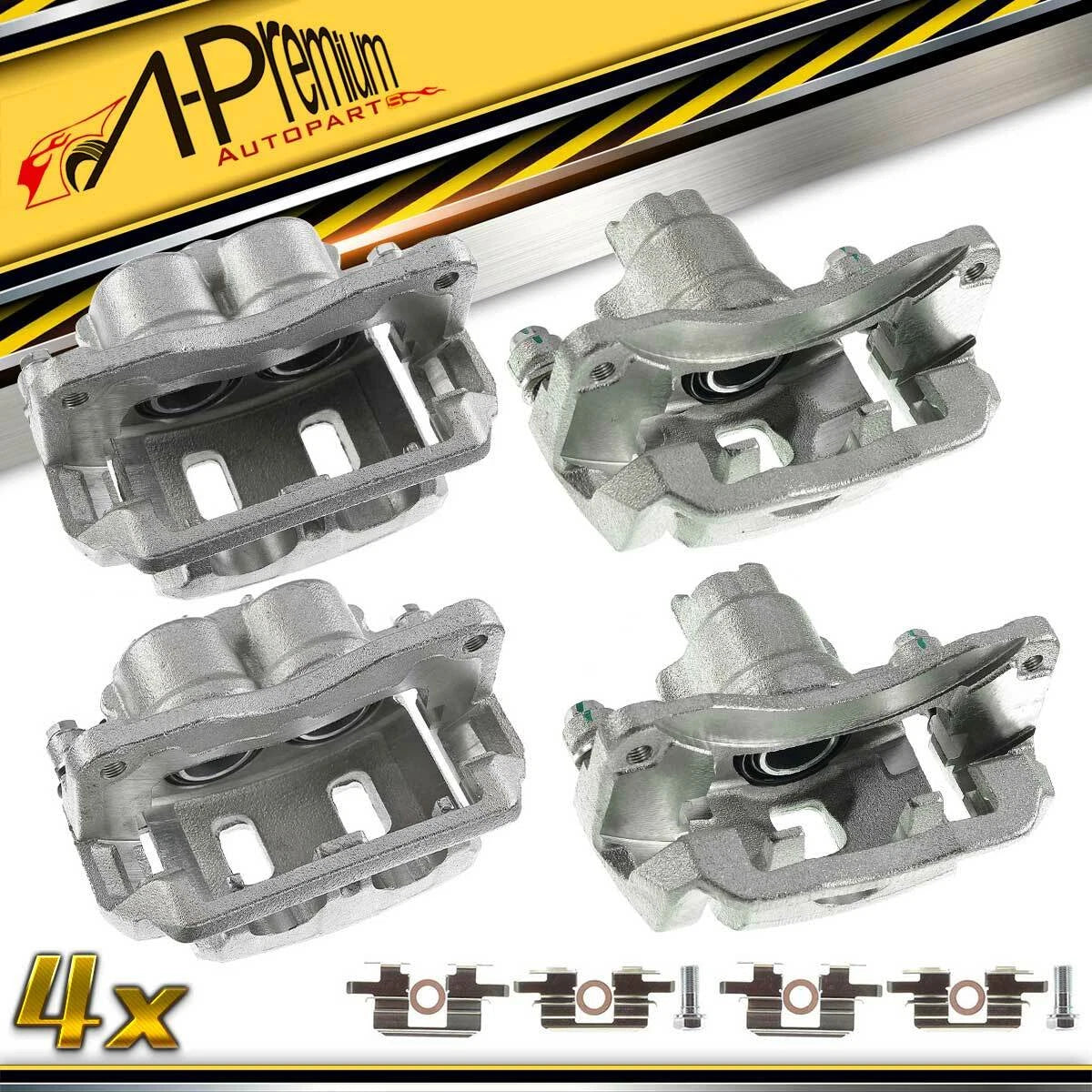 Set of 4 Brake Calipers with Bracket for Subaru Legacy Outback