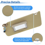 Left Side Sun Visor for Honda Pilot (2009–2015) No. 83280-SZA-A01ZC Beige