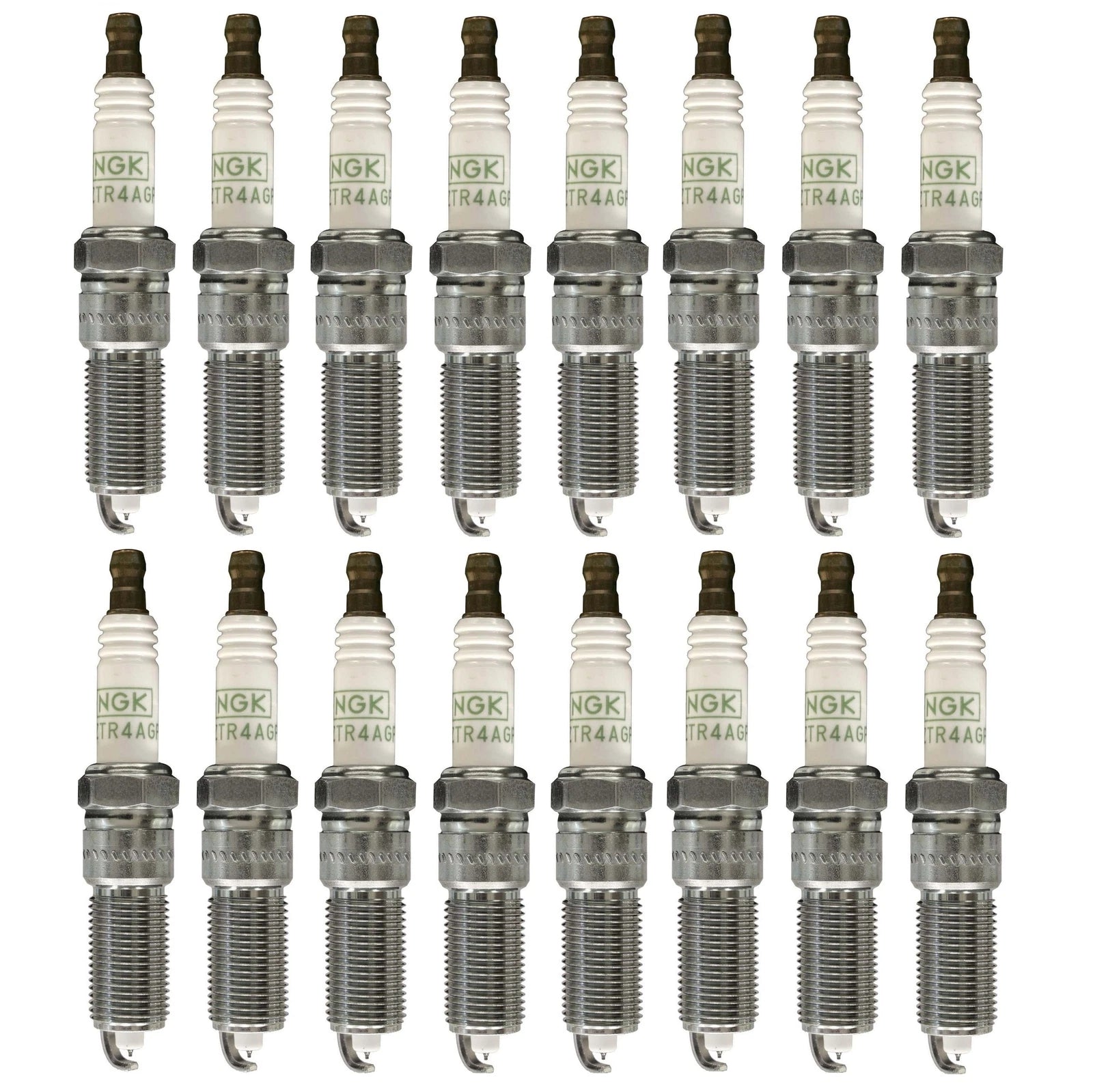 Set of 16 Pre-Gapped Spark Plugs for Chrysler Dodge Jeep (NGK LZTR5AGP/3381)