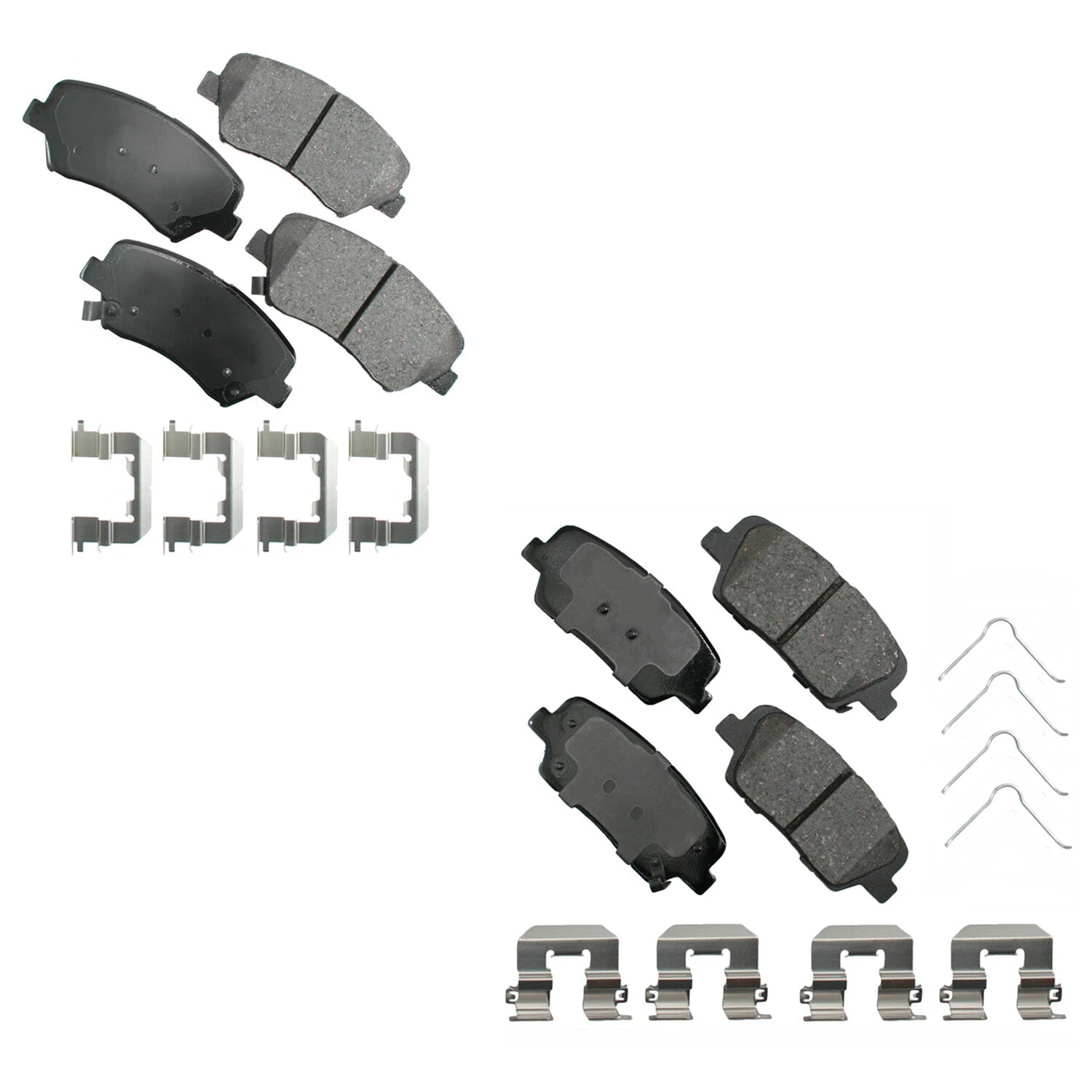 Akebono ProACT Brake Pad Kit for Santa Fe Sport, Sorento (2013–2019)