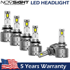 6X 9005 H11 LED Headlight Bulbs for High Low Beam Fog Light (6500K)