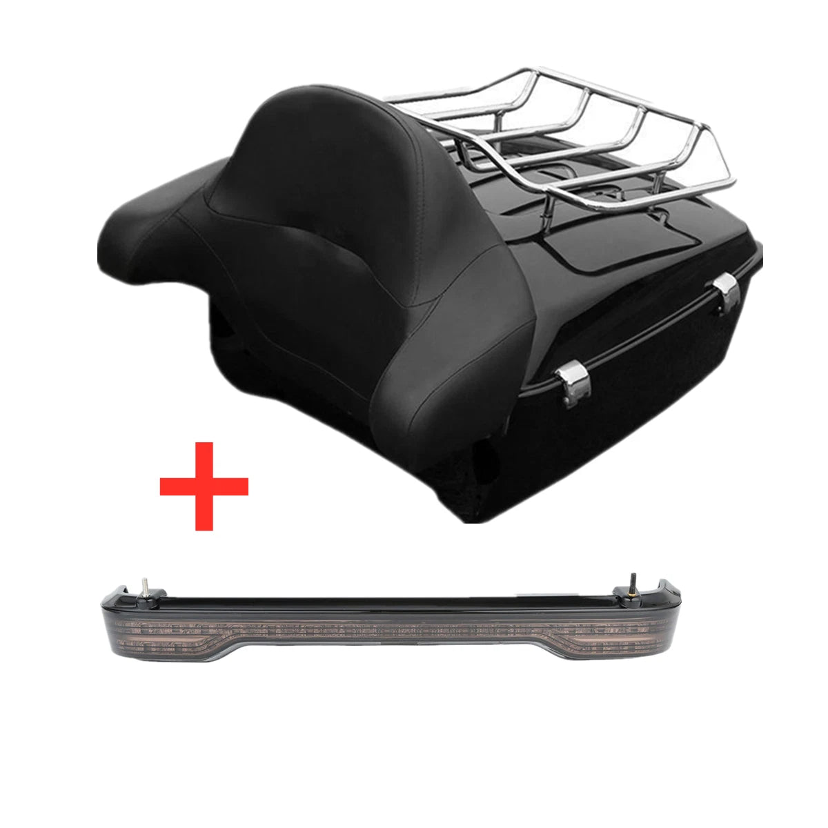 King Trunk with LED Brake Turn Tail Light for Harley Touring (2014–2026)
