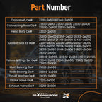 Engine Gasket Kit for Hyundai Kia G4NC (2018-2023)