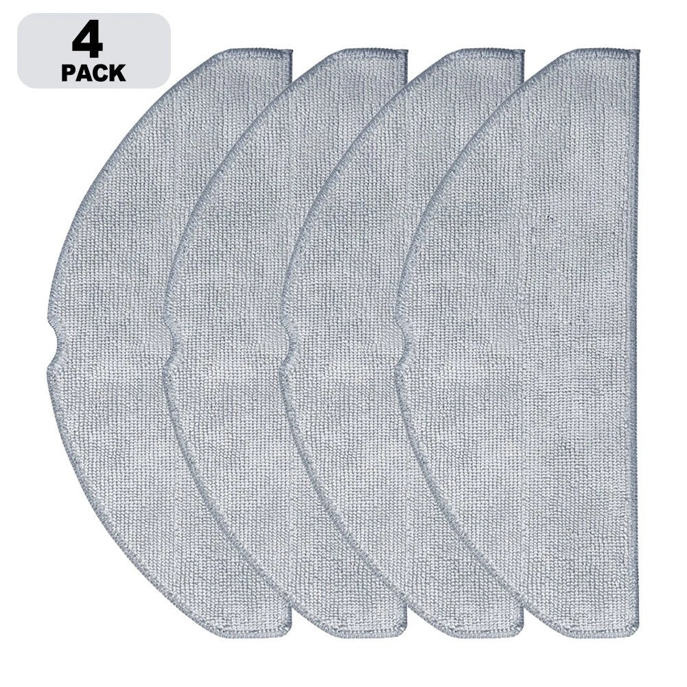 Set of 4 Mop Cloths for Vyzzle D10 Robotic Vacuum Cleaner
