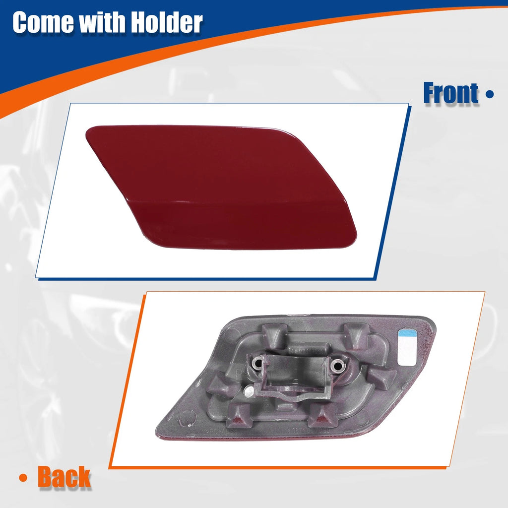 Right Side Front Bumper Washer Nozzle Cover for BMW E92 (2011–2013) Gloss Red