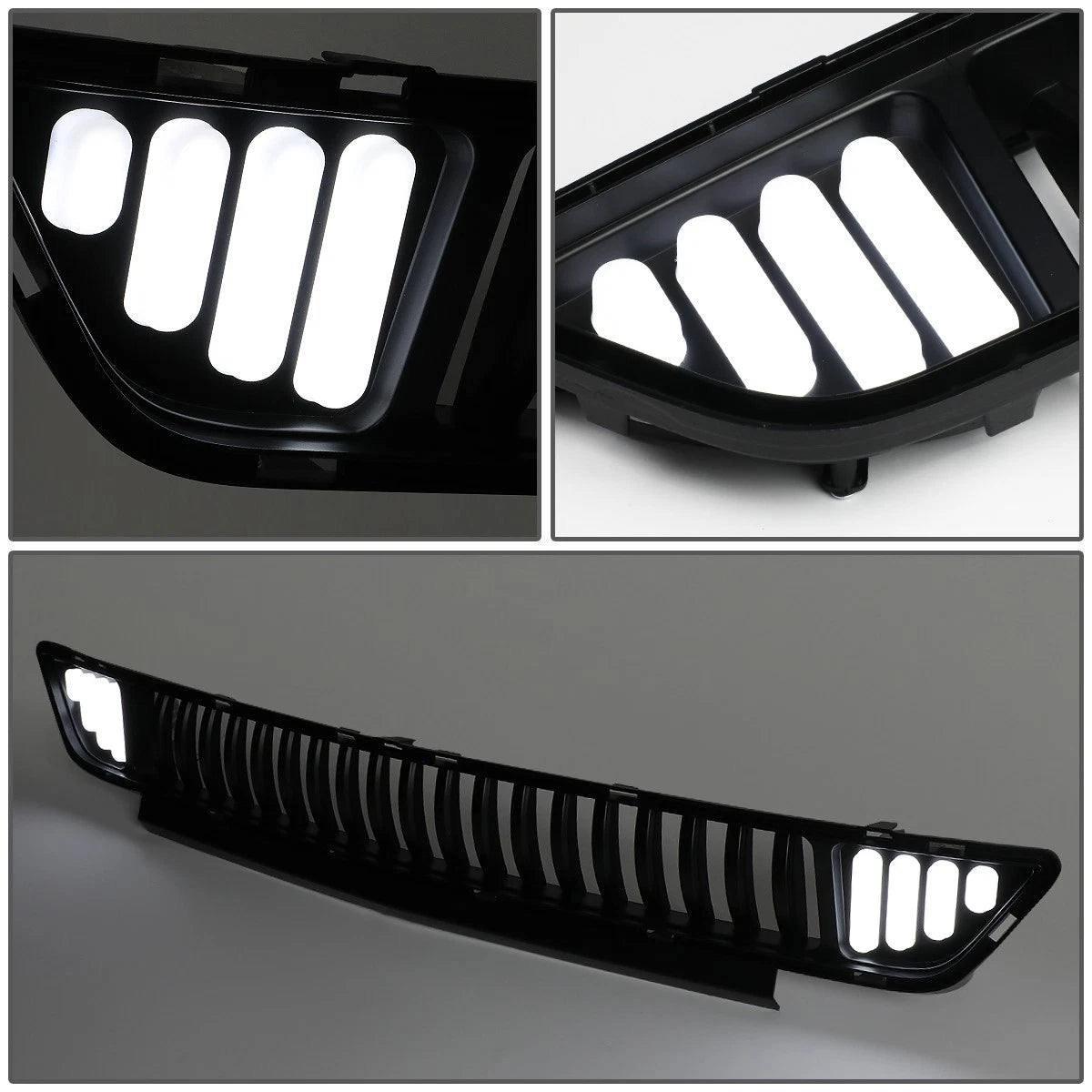 Vertical Look LED DRL Front Lower Bumper Grille for Ford Mustang (2015–2017)