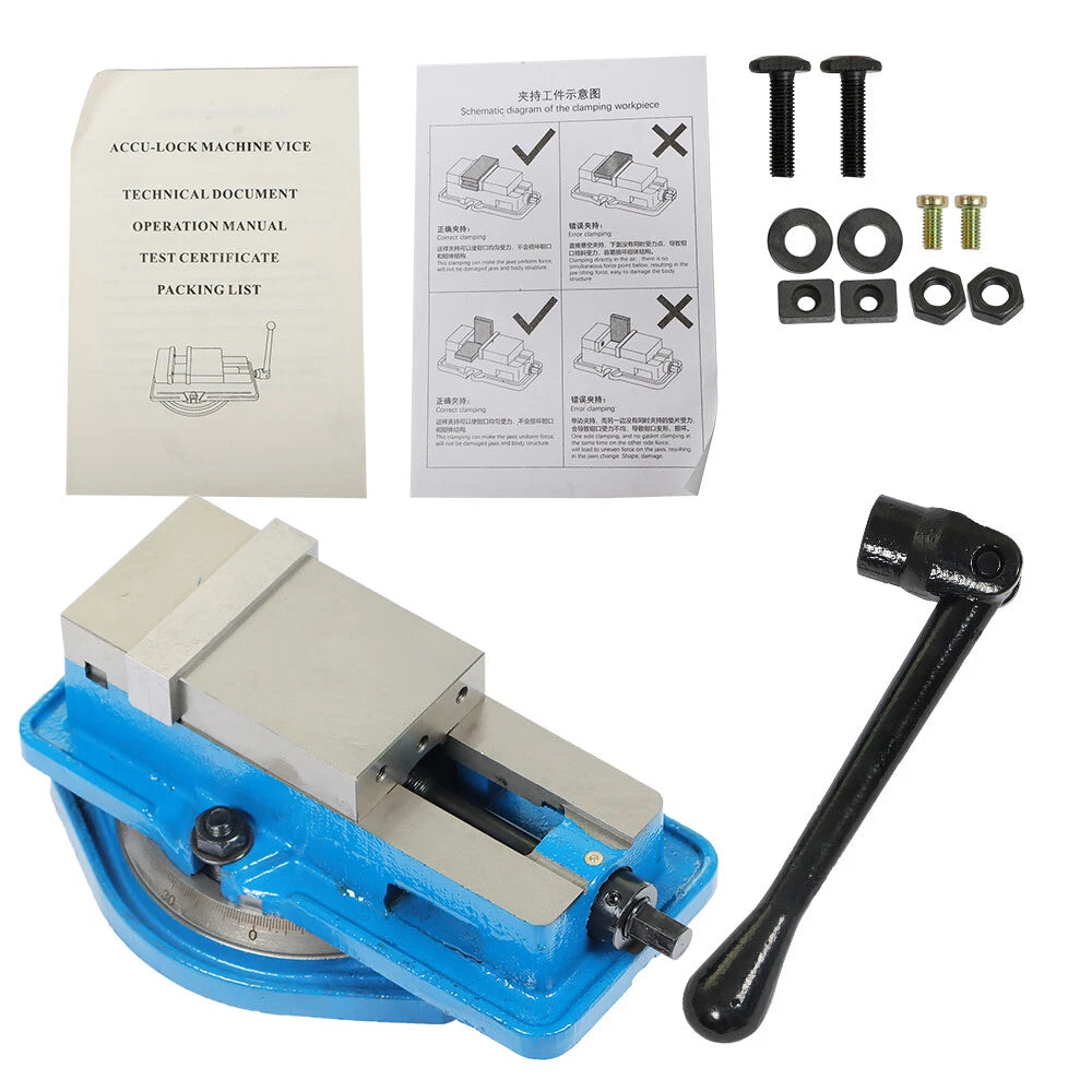 3" Lockdown Vise for CNC Milling Machine