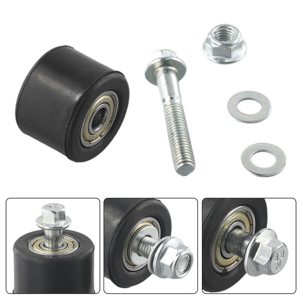 Chain Roller for Motorcycle (26mm Length, Non-slip Rubber)