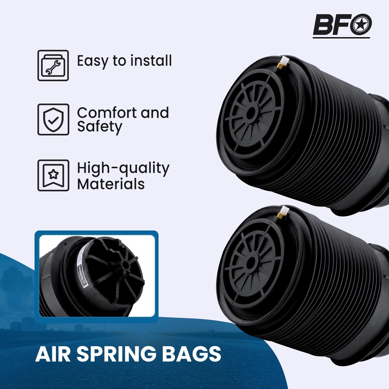 3X Air Suspension Spring & Compressor for Mercedes CLS63 AMG (2012–2018)