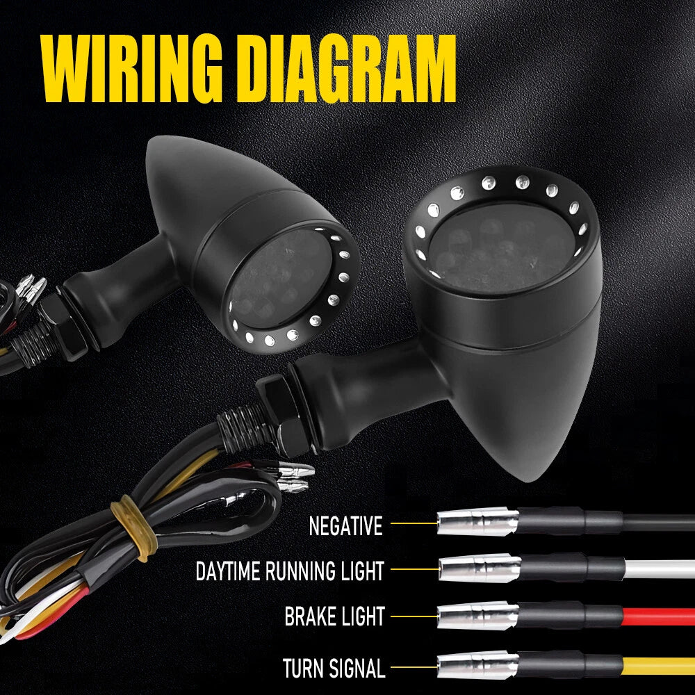 LED Blinker Brake Turn Signals for Yamaha V Star 250 650 950 1100 1300