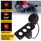 Side Mount License Plate Bracket & Brake Tail Light for Honda Bobber