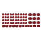 Red 61X Engine Bolt Topper Cap for Harley Touring Road King Street Glide (1999-2006)