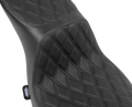 Predator 2-Up Seat for Harley Davidson (2014–2023) - Vinyl - Double Diamond - Black