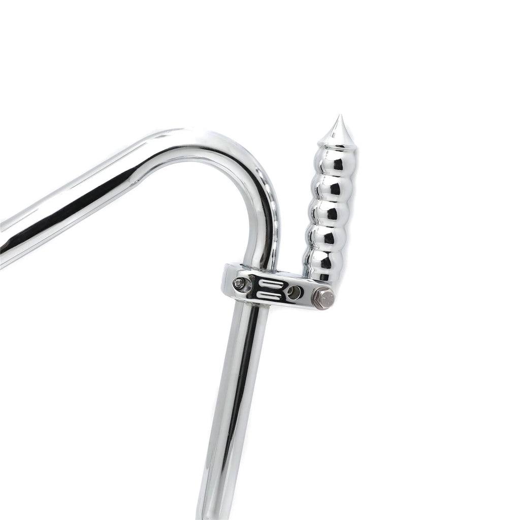 Chrome Calabash Foot Pegs w/ P Clamps 1.25" for Harley (H)