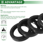 Set of 5 Oil Seal Rotary Shaft Seal NBR Rubber 38x52x10mm