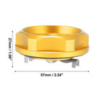 Gold Tone Aluminum Alloy Oil Filler Cap for Mitsubishi 