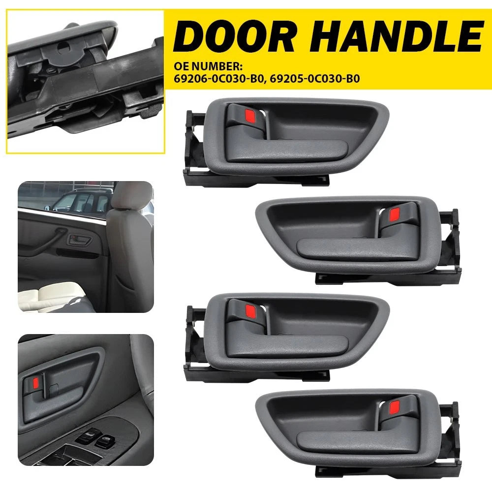 Set of 4 Interior Door Handles for Toyota Avalon (2000–2004) & Sequoia (2001–2007)