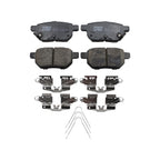 DuraGo Rear Rotors & TRW Pro Ceramic Disc Brake Pads Kit for CT200h Prius (2011–2017)