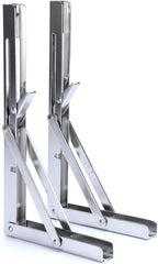 2X Heavy Duty Folding Bracket Support for Bench Table (660lb/300kg)