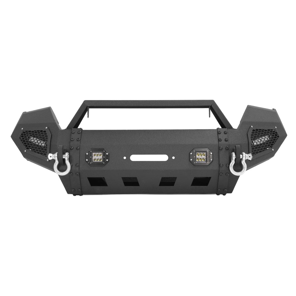 Steel Front Bumper with Winch Plate & LED Lights for Toyota Tacoma (2016–2023)