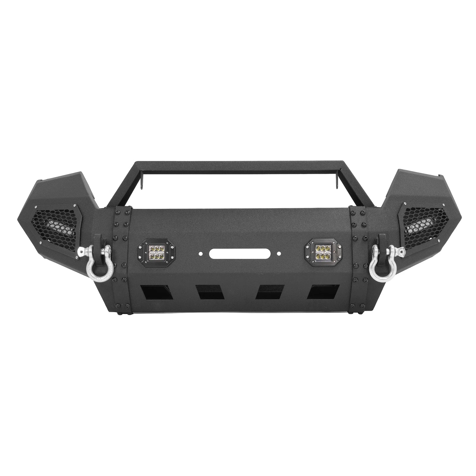 Steel Front Bumper with Winch Plate & LED Lights for Toyota Tacoma (2016–2023)