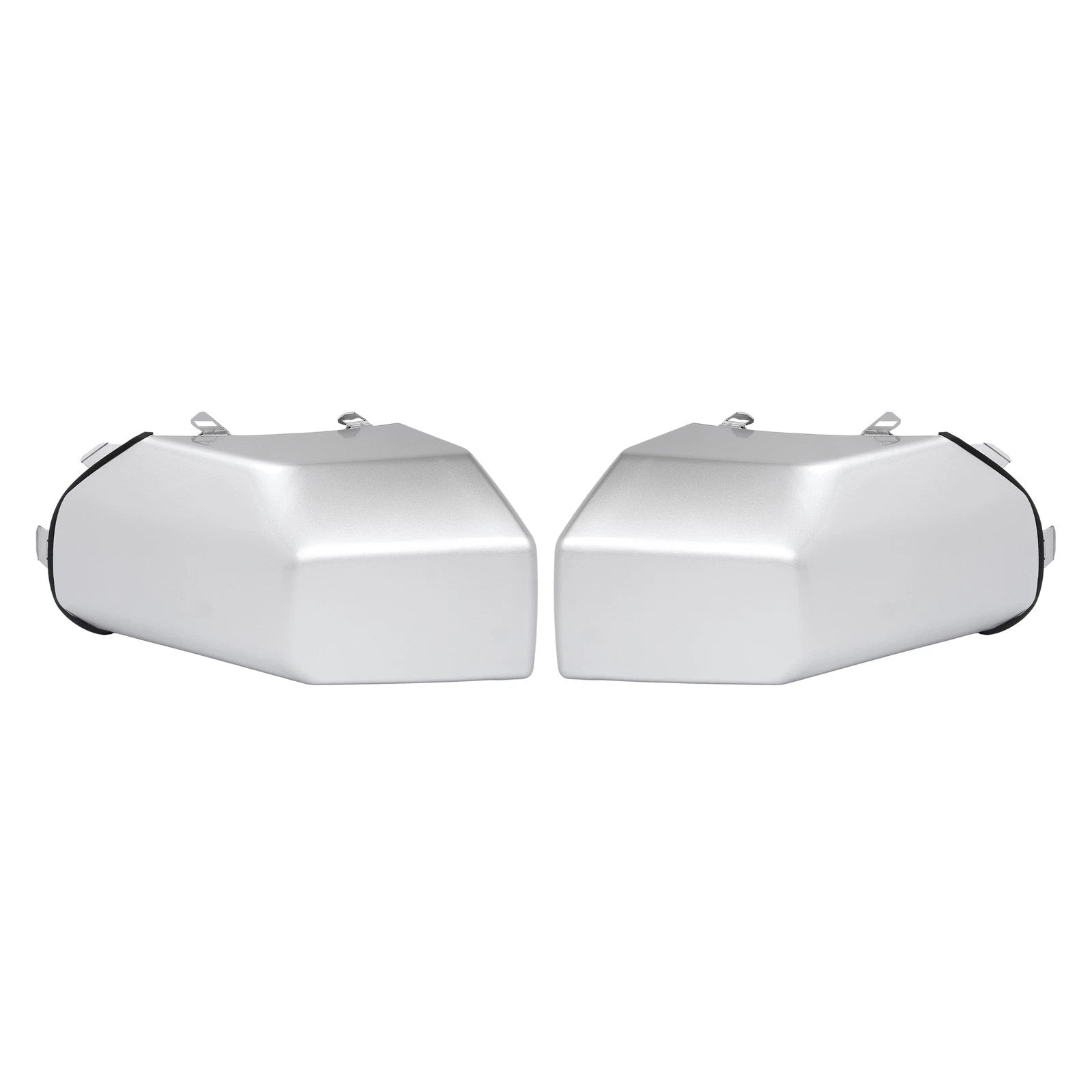 Set of 2 Silver Front Corner Bumper End Caps for Toyota FJ Cruiser (2007–2014)