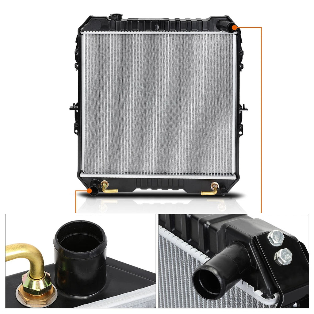 OE Replacement Aluminum Radiator for Toyota 4Runner/Pickup V6 (1988–1995) DPI-50