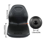 Black Bucket Seat for John Deere Skid Steer (240–332)