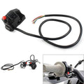Handlebar Switch Button for Motorcycle Horn Turn Signal Fog Light Headlight BLK