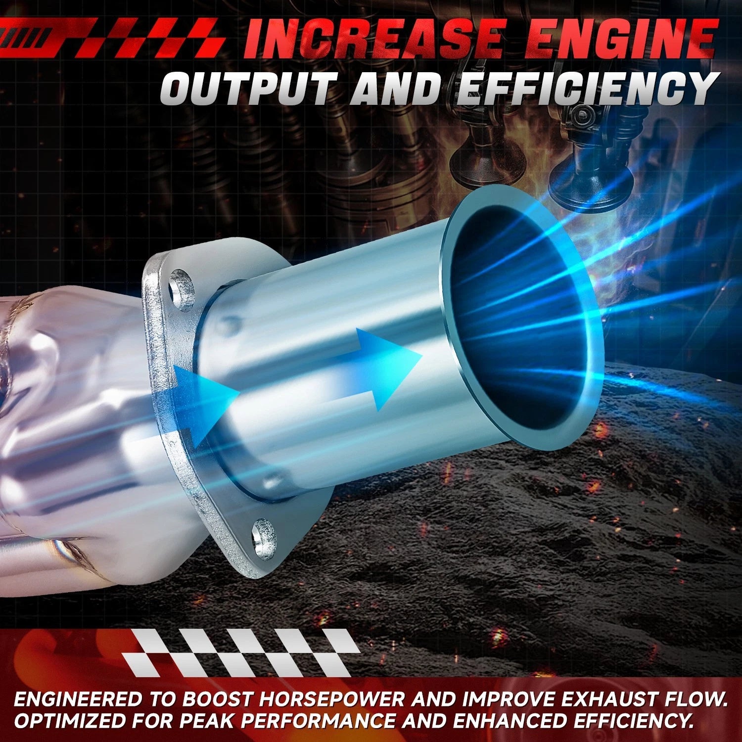 Long Tube Headers & Reducer Collector for Toyota Corolla 1974–1982