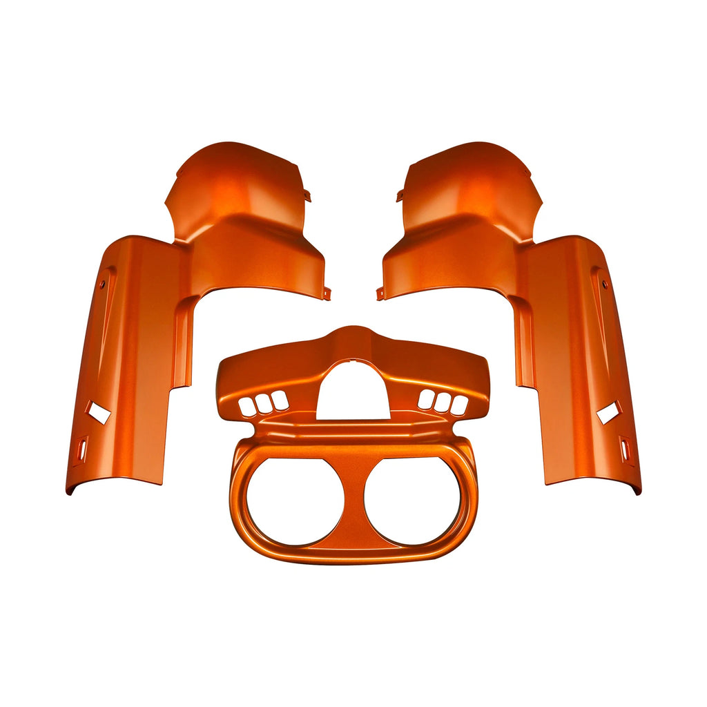 Instrument Housing for Harley Road Glide (2015–2023) Scorched Orange/Black Denim