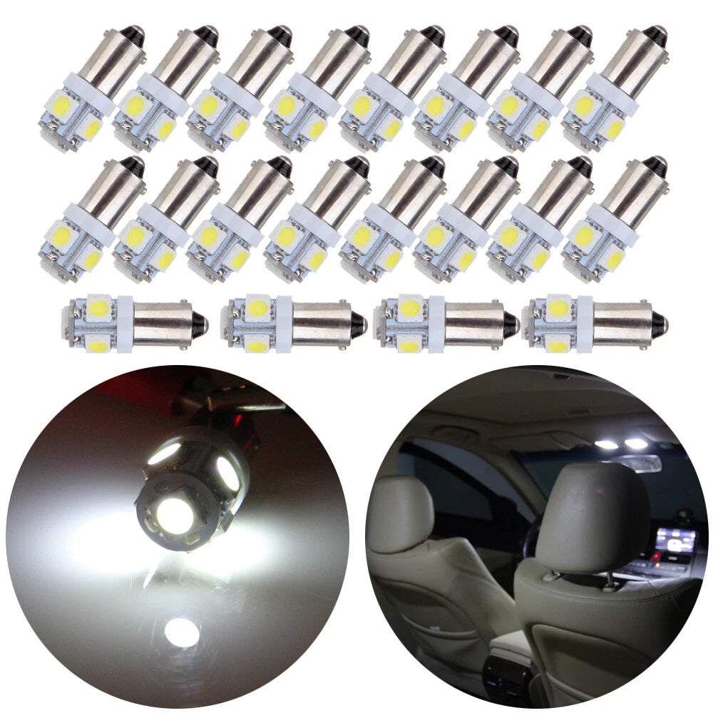20PCS LED White Light Bulbs for Cars (12V)